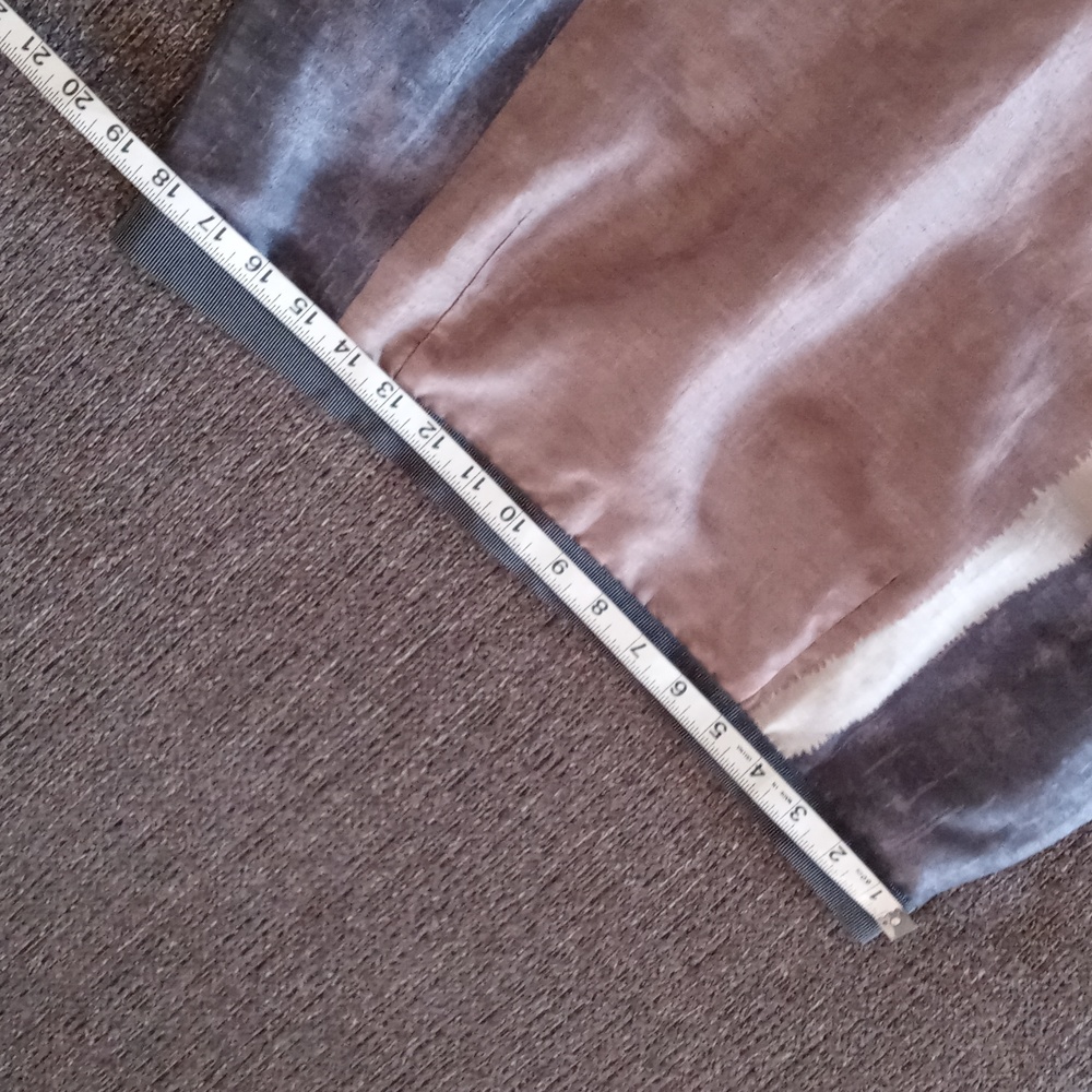 πLOFTπ - Brown/Gray Ramie Blend Lightweight Skirt - Picture 9 of 11